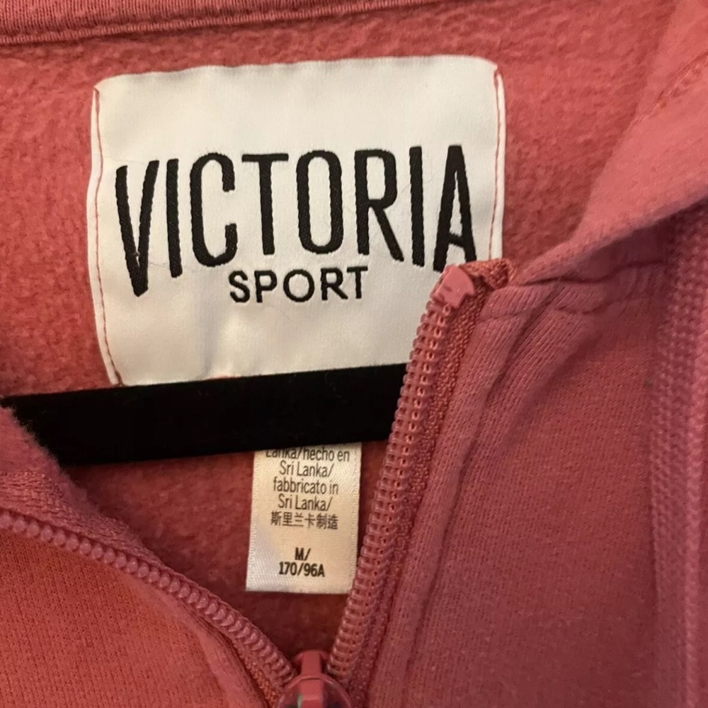 Victoria’s Secret Sport M Dusty Rose Zip Up Hoodie - Picture 2 of 3